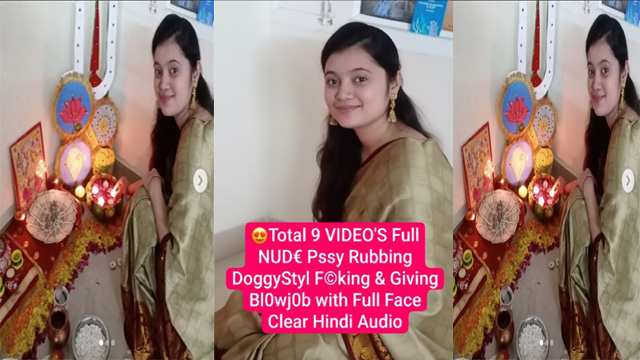Gorgeous Desi Girl  Full Nude n Pussy Rubbing Doggy Styl Fucking & Giving Blowjob with Full Face