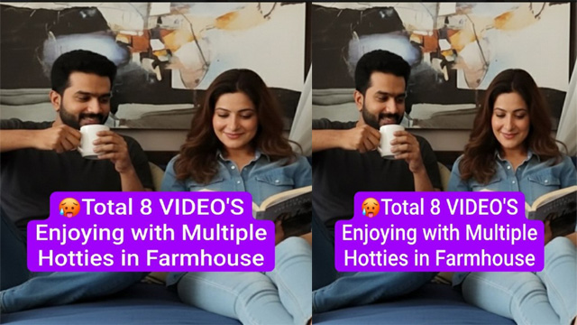 Horny Playboy Enjoying By Multiple Hotties in Farm House
