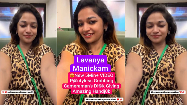 Lavanya Manickam Grabbing Cameraman – Dick K!ssing Giving Amazing Handjob