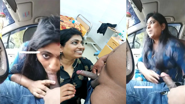 Real Hot Doctor Aunty Affair Blowjob – Fucking Car & Hospital MMS