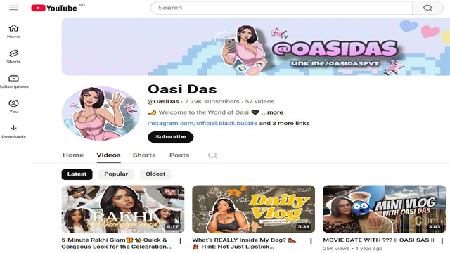 Youtuber Model Oasi Das Pussy Fingering & Fucking