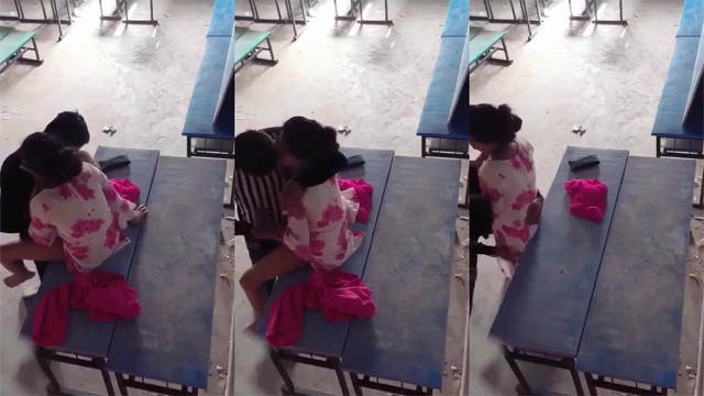 Young Desi Teacher Fucked – Mms on School Bench