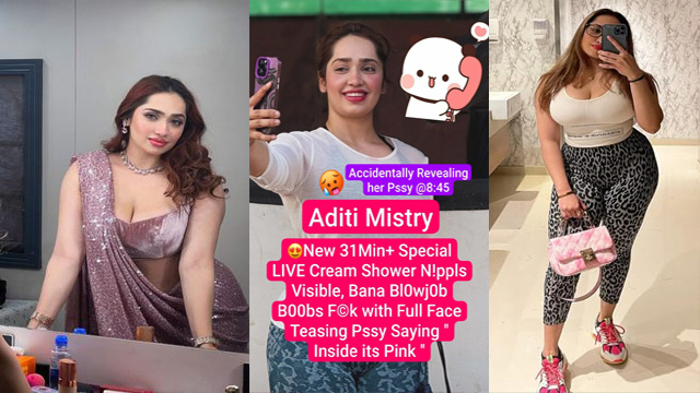 Aditi Mistry Banana BJ Fuck – Accidentally Revealing Her Pink Pussy Viral Video