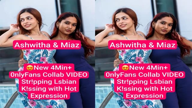 OnlyFans Ashwitha Miaz – Lesbian Strip Tease Exposed