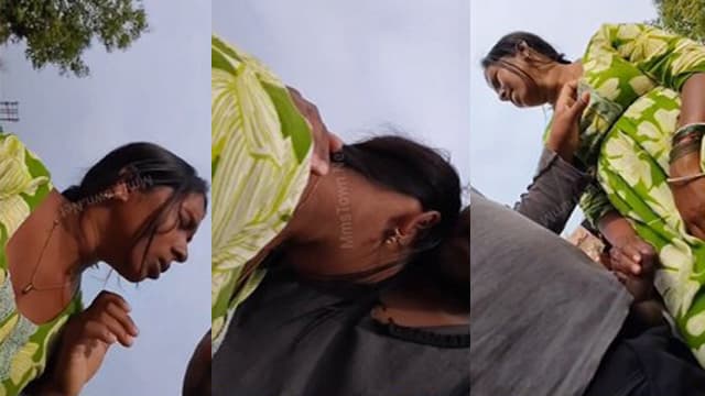 Desi Couple Outdoor Having Fun Talking